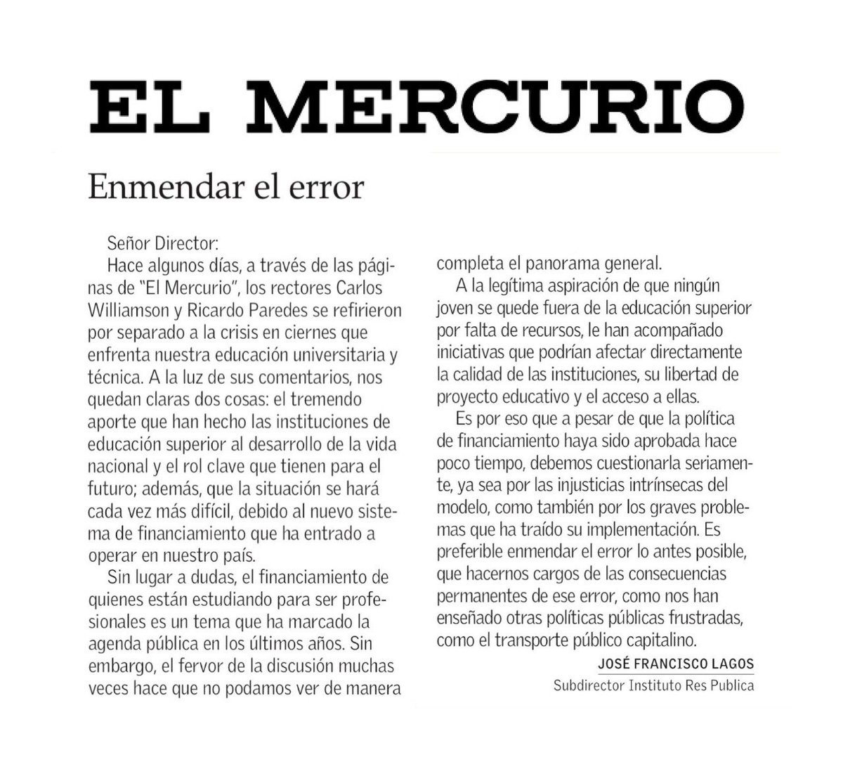 José Francisco Lagos tweet media