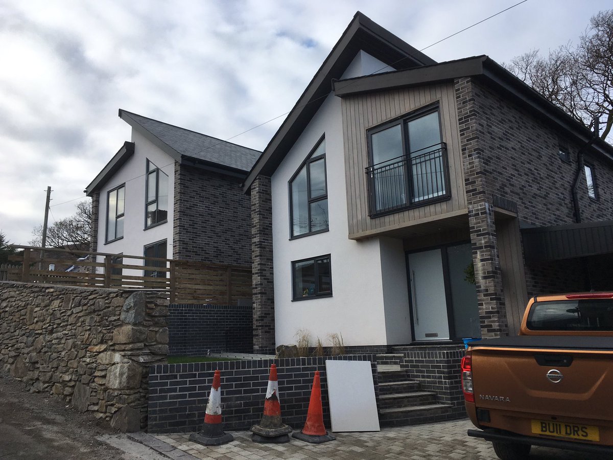 Penninetimber's tweet photo. Another #timberframe starting next week atTy Du Rd, #Llanberis. The finished houses are looking great!. https://t.co/xhLSMnOntj