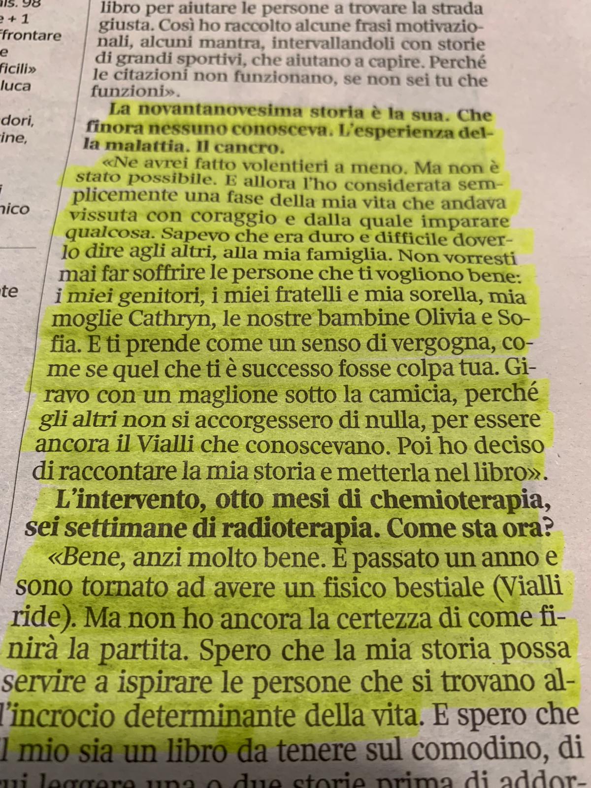 Matteo Renzi on X: Bellissima l'intervista sul Corriere di oggi di Aldo  Cazzullo a Gianluca Vialli. Sul calcio certo. Ma anche sulla vita e sulla  lotta contro il cancro. #DaLeggere  /