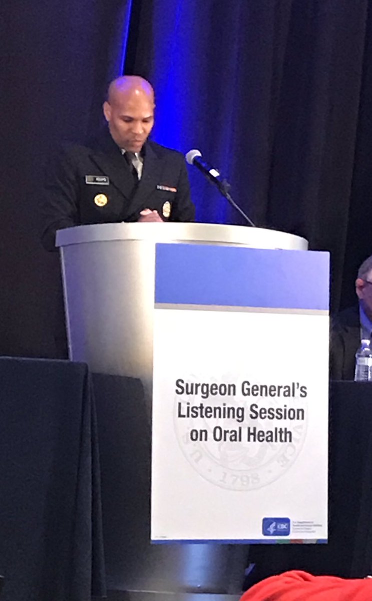 Inspirational words from the Surgeon General about oral health.