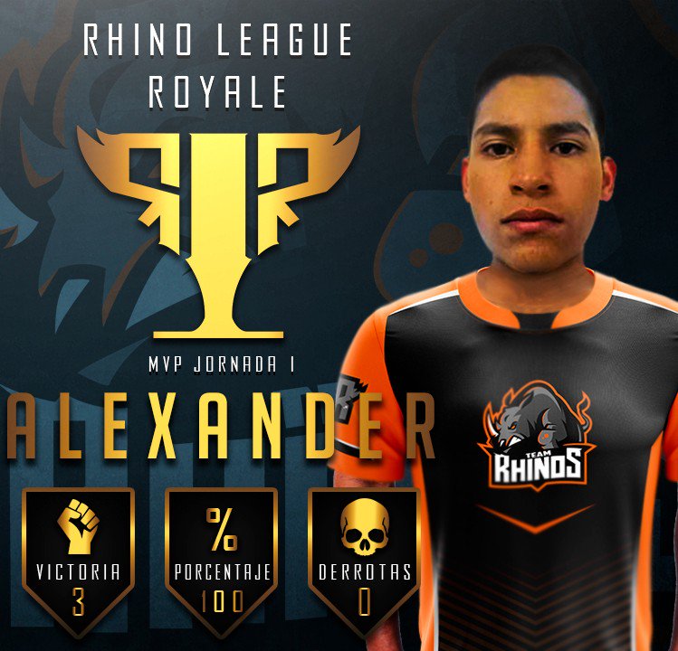 Rhino League (@rhinoleague) on Twitter photo Nos complace anunciar al MVP
de la primera jornada de la @RLR_CR el es <a href="/AlexanderCR21/">Alexander Hernandez</a>
de el equipo @TeamRhinoCr
MUCHAS FELICIDADES 🎊 Nos complace anunciar al MVP
de la primera jornada de la @RLR_CR el es <a href="/AlexanderCR21/">Alexander Hernandez</a>
de el equipo @TeamRhinoCr
MUCHAS FELICIDADES 🎊