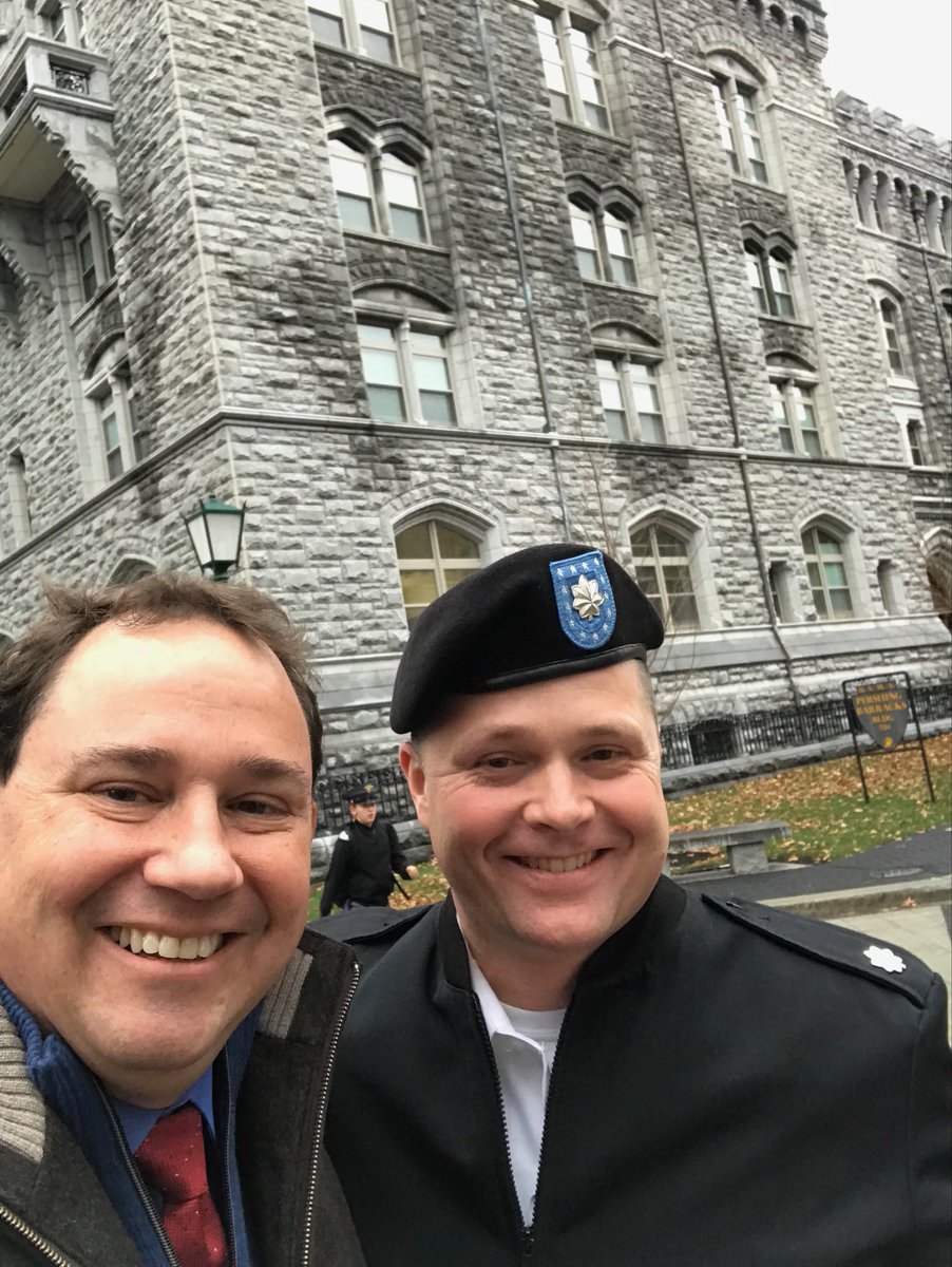 It was great to hang out today with ⁦<a href="/WebberEnergy/">Webber Energy Group</a>⁩ alum ⁦<a href="/cmjames1999/">Corey James</a>⁩ at the ⁦<a href="/USArmy/">U.S. Army</a>⁩ Military Academy at West Point — thank you for hosting me and ⁦<a href="/alpheusmedia/">Alpheus Media</a>⁩