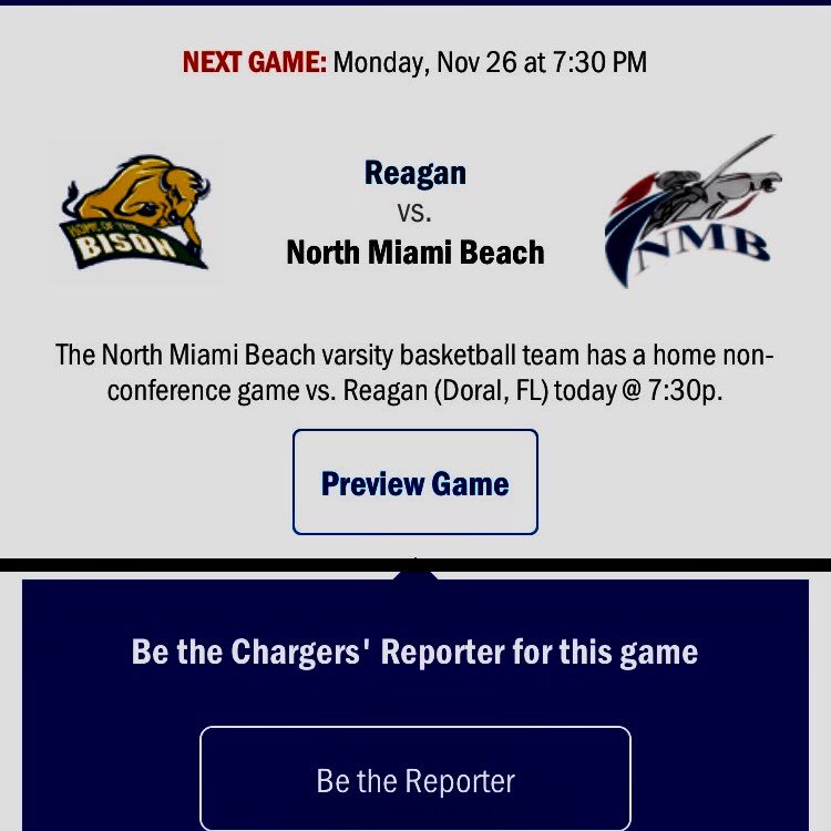 NorthMiamiBeac1's tweet photo. Game day! Join us for the kick off to our season! #Chargerpride #Bballisback https://t.co/yNJTnSxNJt