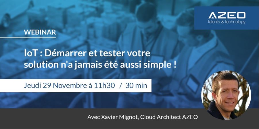 Azure_France's tweet photo. Avec les capacités du #cloud et l'#IA, l'#IoT prend une nouvelle dimension ! Rejoignez @azeoTandT pour 30 minutes de webinar pour faire le plein de cas d'usages. RDV le 29 novembre: https://t.co/NtA1uxpubS https://t.co/RNBX5BJlMJ