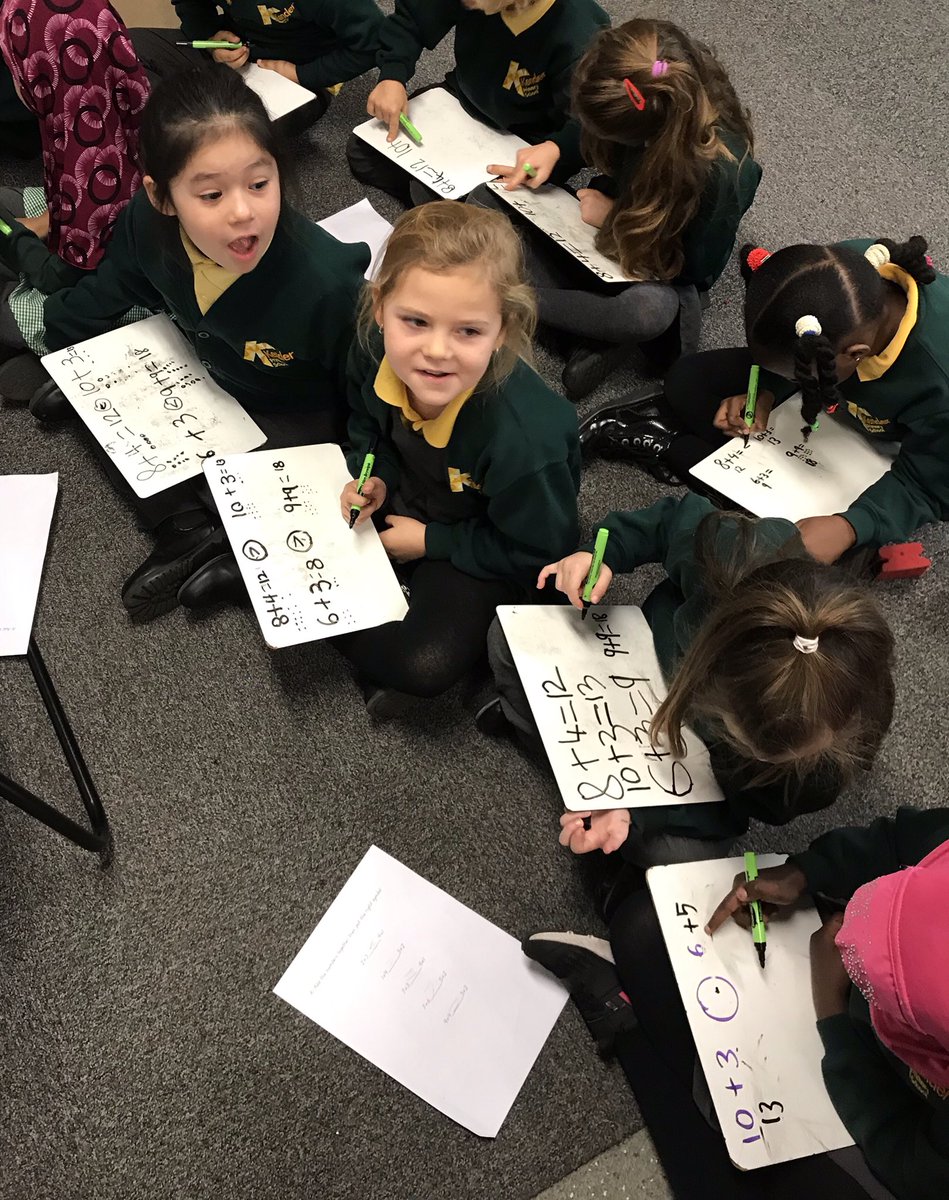 KendDonaldson's tweet photo. Comparing numbers through addition...@KenderHughes https://t.co/B95tOg6xlf