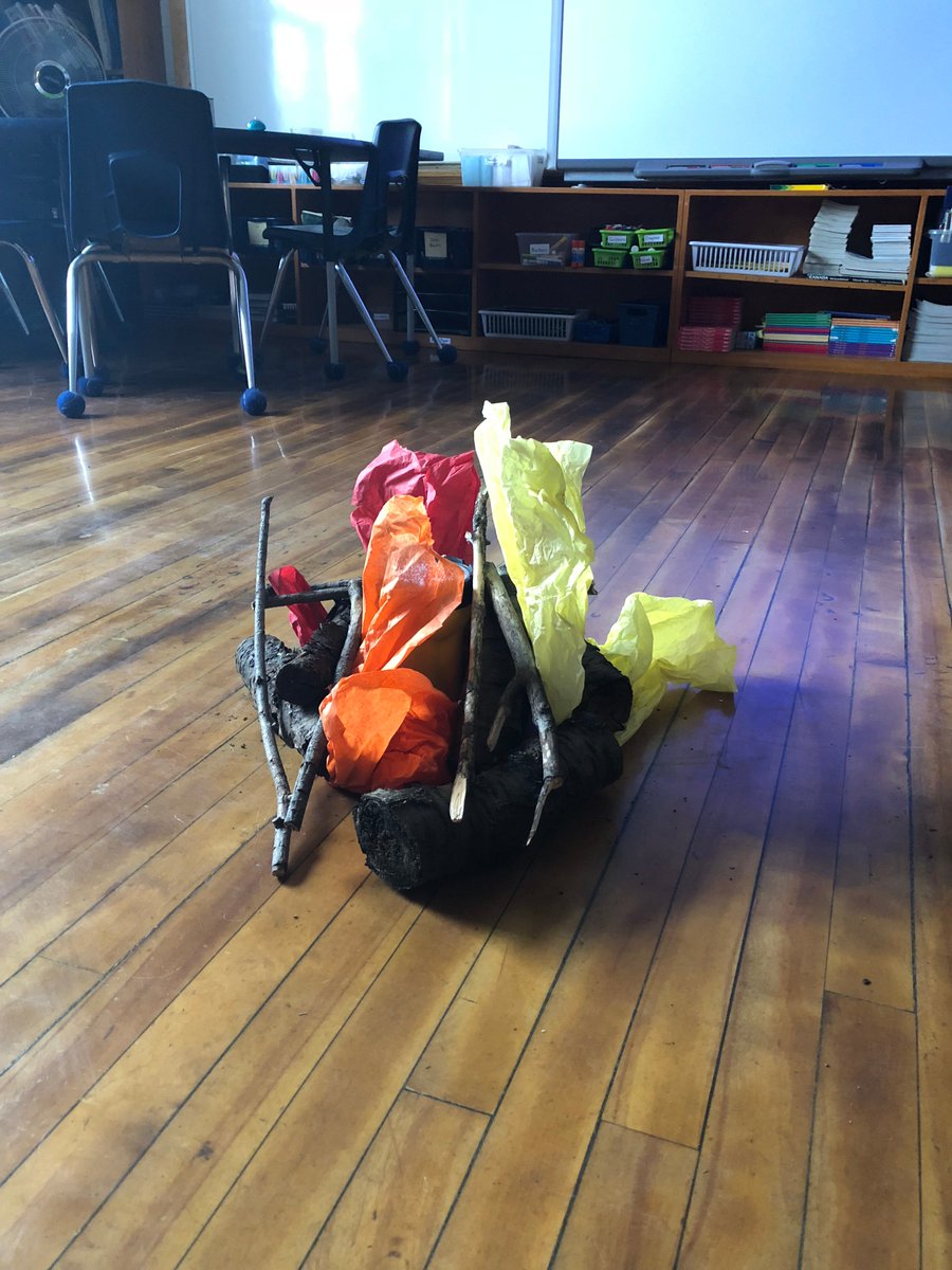 MundayMs's tweet photo. Today the grade 3's are continuing to learn about the Anishinaabe people in Social Studies with some traditional dancing and stories around the campfire! #gradethree #teacherlife #socialstudies https://t.co/a9GEl6nVY3