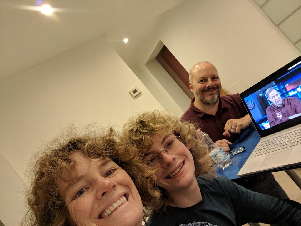 mkbhanson's tweet photo. #MarsLanding Colorado residents watching from Grottaferrata Italy. Go Insight Go! https://t.co/bQUTqGFnU8