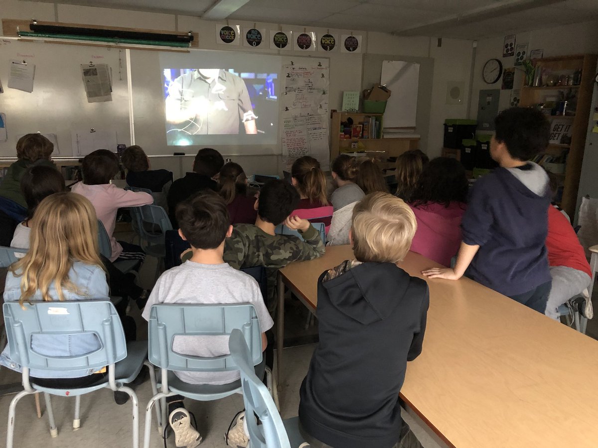 Ms__LAnderson's tweet image. A different kind of virtual hangout today! #class53 is so stoked to see the live Mars landing. 🚀 @JTTschool