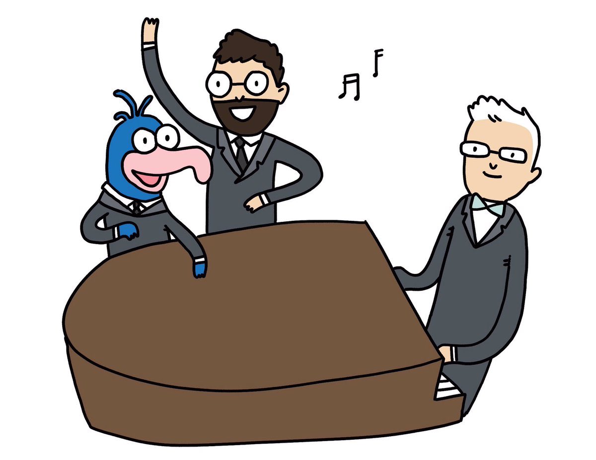 boazf's tweet photo. At the beginning of 2018, I made a resolution that by 2019 I'd sing a duet with @GonzotheGreat. It hasn't happened yet but I've still got over a month to see this through. Here's an illustration of what the potential sing-along could look like. Please RT to show support. https://t.co/vVlP2bB6ZI