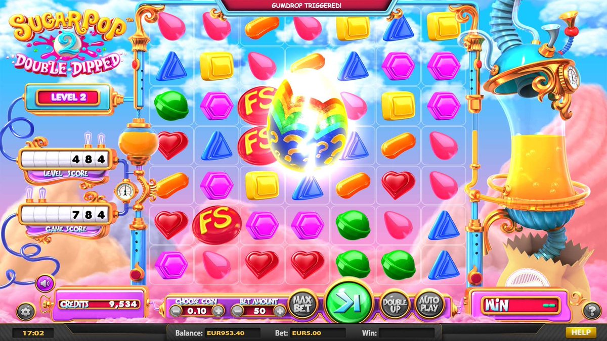 Jackpot_Fortune's tweet photo. SUGAR POP 2: DOUBLE DIPPED 🍬🍭
A 7x7 grid Video Slot with Cluster wins and delightfully colorful candies that explode in a cascade. You can choose the coin value from 0.01 to 1.00 and how many coins to place from 50 to 250.  👉👉 https://t.co/04wmzLPLHu https://t.co/0YOLwn3IPz