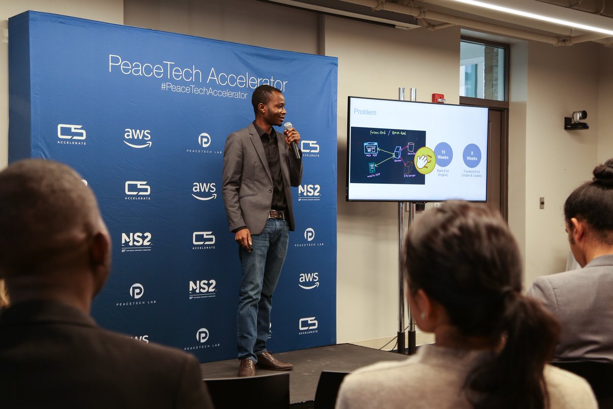 C5Accelerate's tweet photo. EXCITING NEWS - we're now accepting applications for #PeaceTechAccelerator cohort 6 in #DC running from March 25 - May 24! Are you an impact #startup interested in applying? Fill out this form: https://t.co/6nCRS2uuP6 https://t.co/Ol0uKuNlRC