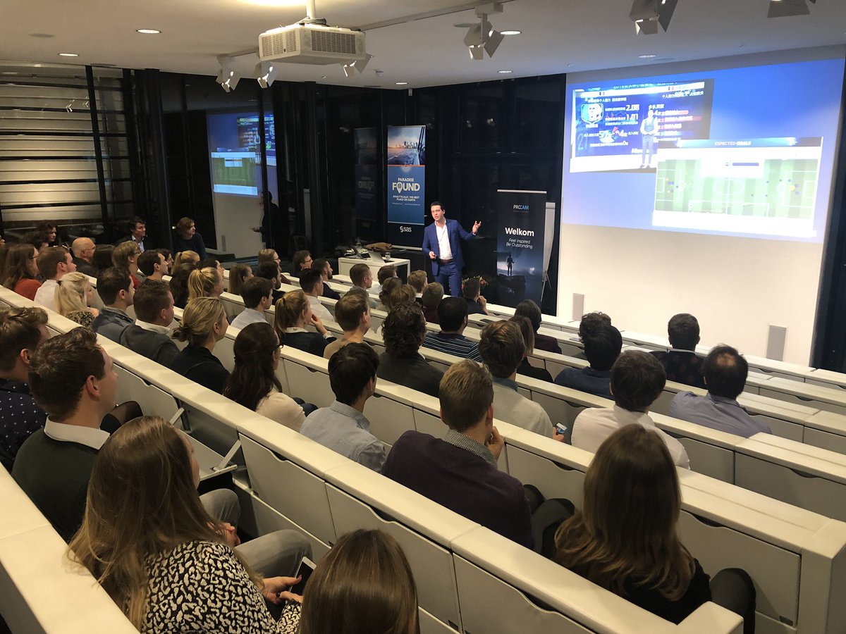 jannymorsink's tweet photo. Ook een stoer verhaal van @antonieberkel over @SciSports, de #SciSkillIndex, #BallJames, @SASsoftware en zijn Chinese #WK avontuur. Tijdens de @ProcamTalent #techtalkdatascience. #sassoftware #datascience #Analytics https://t.co/VVT63QJhlR