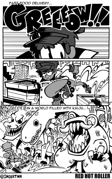Here's a little comic I made to give you guys a basic idea of what Red Hot Roller is about 