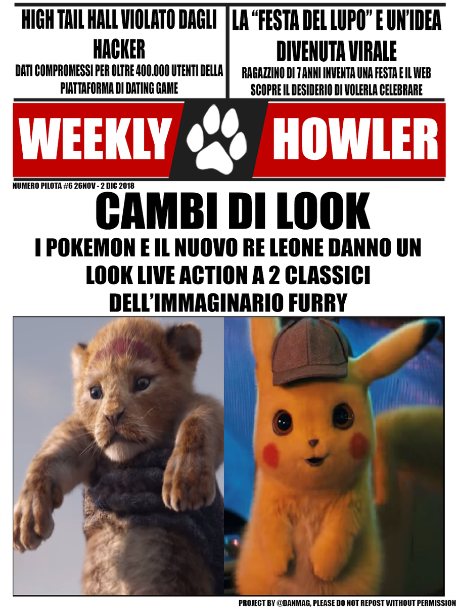 SPQFur's tweet photo. A voi il numero settimanale del #WeeklyHowler =3
Link al testo: https://t.co/UuolCsv5fp https://t.co/itWR6E0tWY