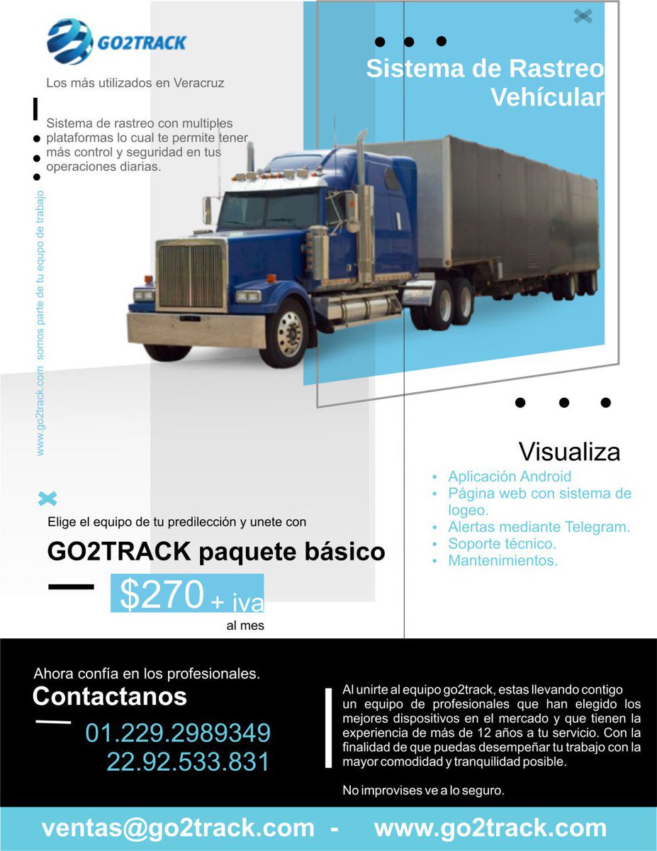 Go2track's tweet image. go2track.com #rastreo #vehicular #Seguridad #gps #veracruz