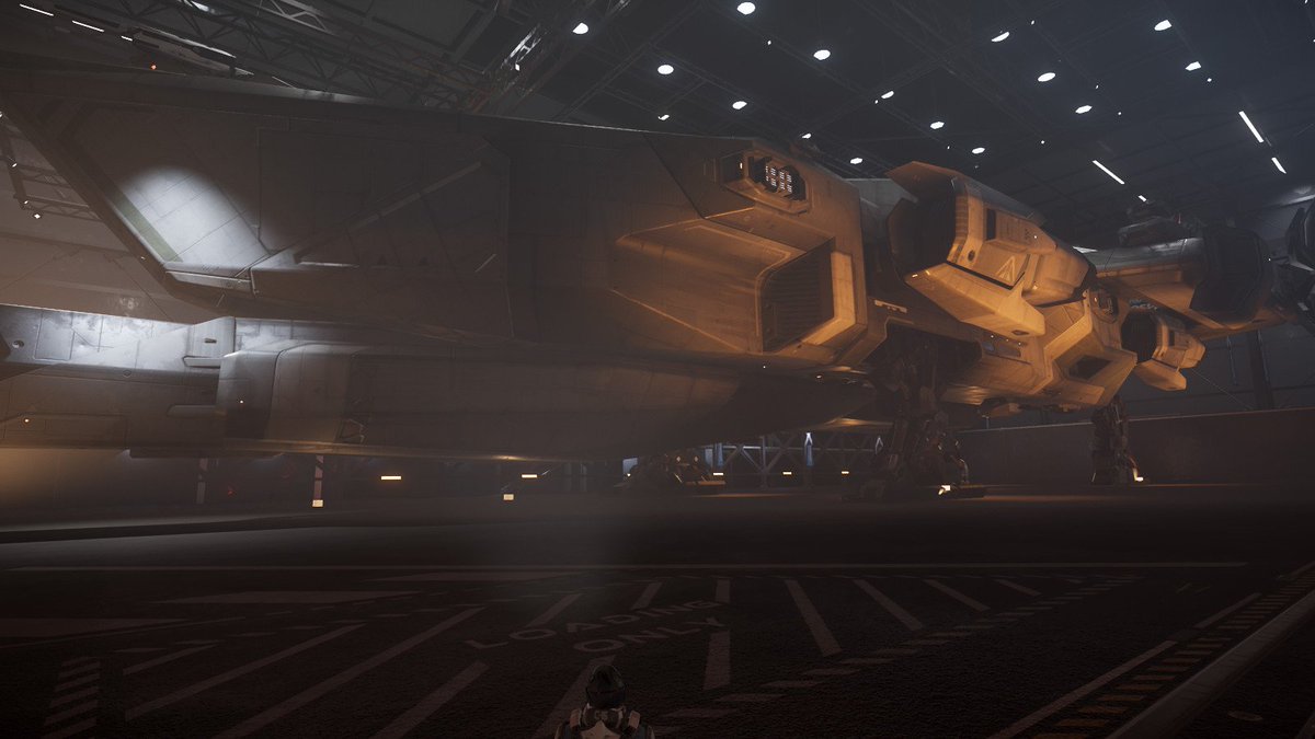 Miami_BaT's tweet photo. Bloody hell! 😮😱
The Idris, Massive ship. 

Just that land gear is just #Alien Nostromo nostalgia worthy.
#StarCitizen #AerospaceExpoHurston https://t.co/33TRKDnKmB