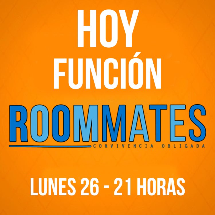 morantprod's tweet photo. 🙋🏻♀️🙋🏻♂️ BUENAS NOTICIAS
👉🏻HOY 21H no te pierdas @roommatesco en el @teatroreginaok
🎟Entradas: @Plateanet
#roommatesco #teatroregina #teatro #bautilena #facugamba #rodrigonoya #matiasschwartzman #samuelnascimento #baltogroup #morantproducciones #ernestomedela https://t.co/vERHfPn2NS