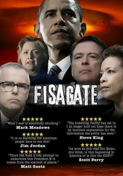 sedwardstea's tweet photo. 🚨The Mueller gang of conflicted &amp; corrupt former DOJ/FBI operatives is working to destroy thr targets Manafort, General Flynn &amp; Papadopoulos to protect #Obama &amp; #HillaryClinton https://t.co/HvB6IqcHah
💥obtained warrants to spy on them by lying to the FISA court
#FISADeclassify https://t.co/blcBFajqZ4