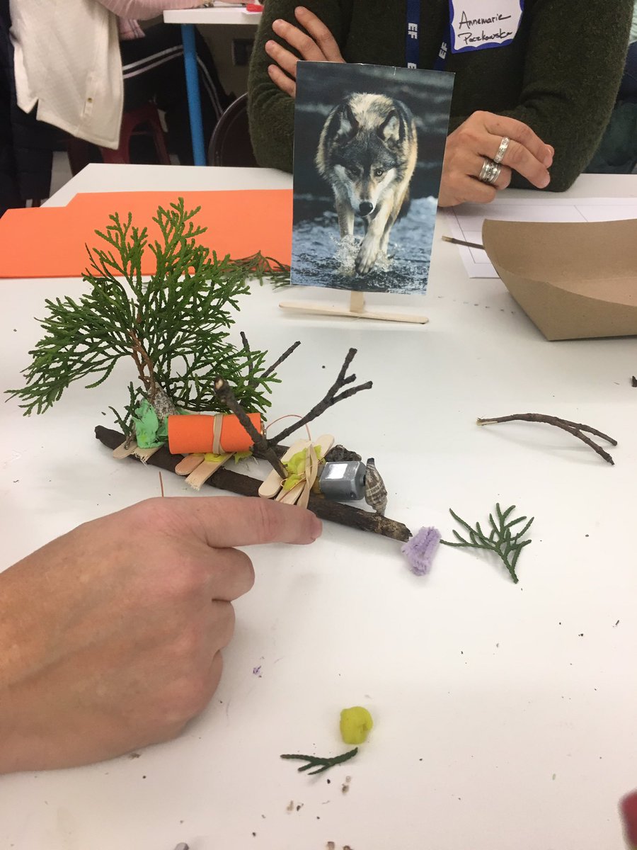 MrLaBroad's tweet photo. Applying engineering design through a literature connection at Sudbury #SPSTeachandLearn. Teachers design a successful food protector that fends off predators! https://t.co/Cofqmc3m6u