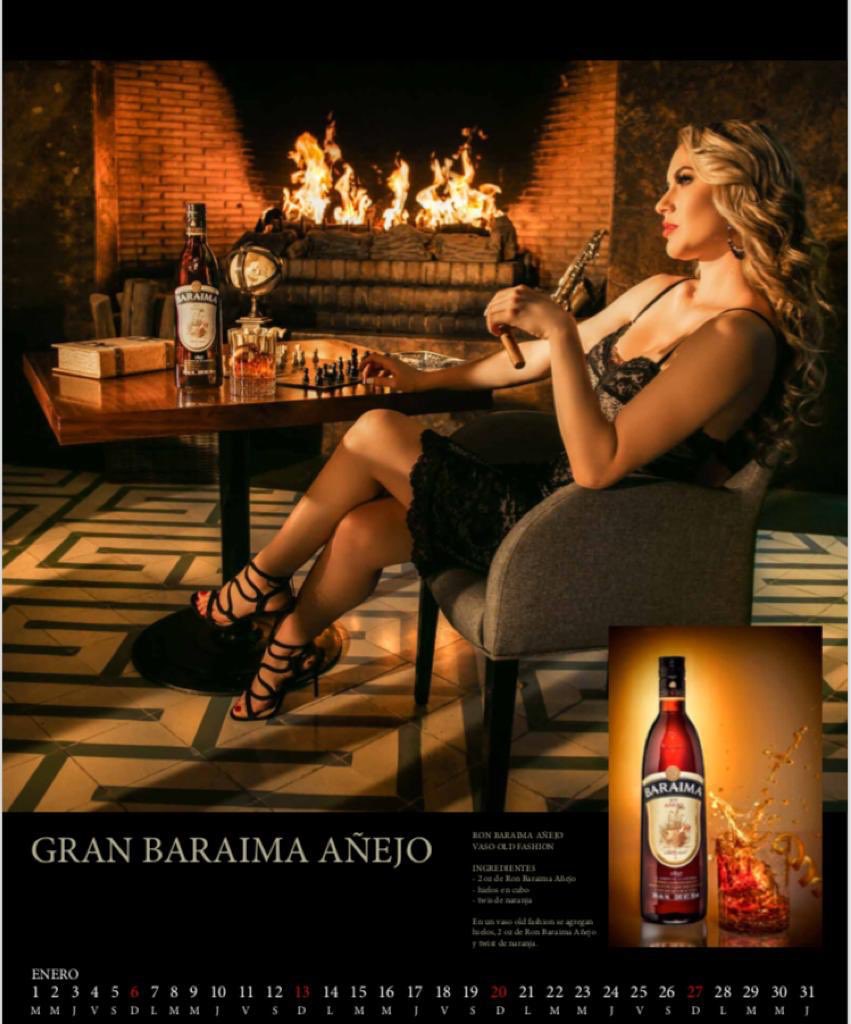 Byle360's tweet photo. Ya está disponible el calendario ron Baraima 2019 de @BodegasAlianza producción @Byle360 con @MiroslavaMont cómo nuestra modelo. https://t.co/qYe6WrThq8