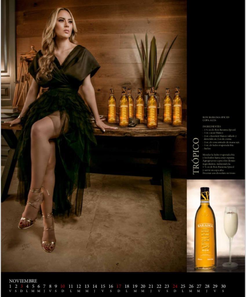 Byle360's tweet photo. Ya está disponible el calendario ron Baraima 2019 de @BodegasAlianza producción @Byle360 con @MiroslavaMont cómo nuestra modelo. https://t.co/qYe6WrThq8