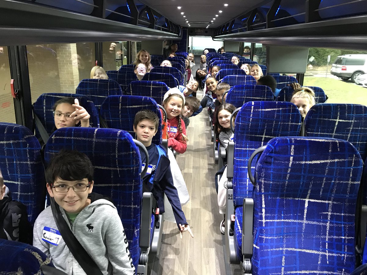 Wow! The 5th grade Sts are on their way to @Bush41Library today to visit and learn about mechanical & engineering concepts from the Leonardo Da Vinci #MachinesInMotion exhibit! Thanks to our PTO for the charter bus transportation!