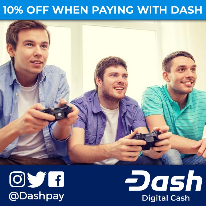 MarkMoneyMason's tweet photo. Gamers Rejoice: @bitrefill makes it easy to spend @Dashpay on top #gaming platforms: Steam, PlayStation, Xbox, G2A + Google Play &amp; IOS app store for mobile gaming! Receive a 10% discount when paying with #Dash valid for limited time only! https://t.co/EA9JPDLntR 🎮😍 #CyberMonday https://t.co/761sNL3PDf