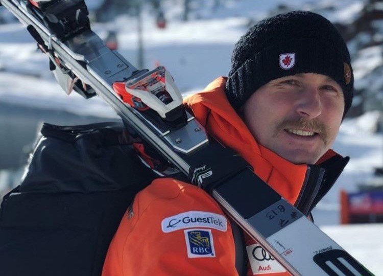 GuestTek's tweet photo. The Rocky Mountains are covered in snow, and Canada's Brady Leman is training for his next ski cross event.   GuestTek is proud to sponsor this home-town champion.  @Lemanracing https://t.co/NSFBLOh2Q8