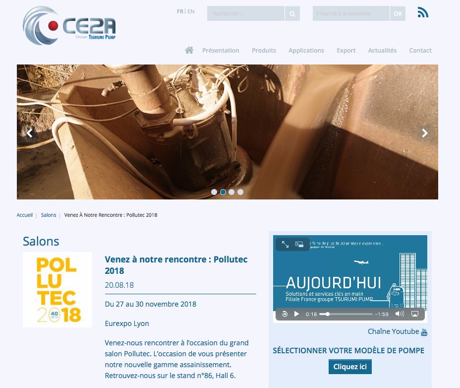 Tsurumi_Europe's tweet photo. Morgen startet die @Pollutec in Frankreich! Vom 27.-30.11. erleben Sie dort #Tsurumi Pumpen auf dem Stand unserer französischen Tochter #CE2A. Besuchen Sie uns in #Lyon in Halle 6, Stand 62! #stronger4longerhttps://www.facebook.com/TsurumiEurope/posts/1846500695447832 https://t.co/7CbsQxa7Ln