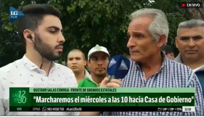 En un plenario de gremios estatales, repudian el "silencio" del Gobierno sobre el bono. Gustavo Salas Correa, de ATE, detalla que decidieron concurrir a la Casa de Gobierno el miércoles, a las 10. Pedirán una audiencia. Analizan cortes en la terminal y en Tafí del Valle #Tucumán