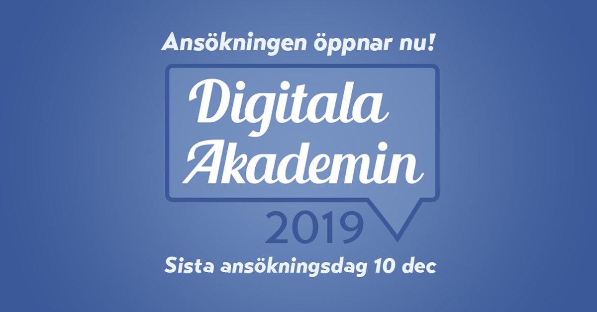 👉WE WANT YOU: SÖK TILL TIMBROS DIGITALA AKADEMI VT19👈

✅18-30 år
✅Frihetliga värderingar
✅Stort intresse för sociala medier

SÖK HÄR timbro.se/utbildningar/d… senast 10 december!