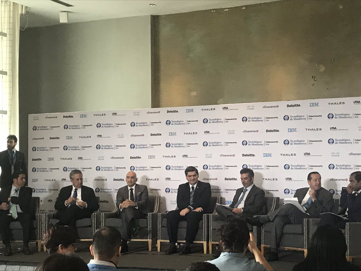 eveloredo's tweet photo. Lanzamiento cibersecurity hub #thales #cisco #deloitte #ibm #utsa #citibanamex https://t.co/DKckjmQmw9