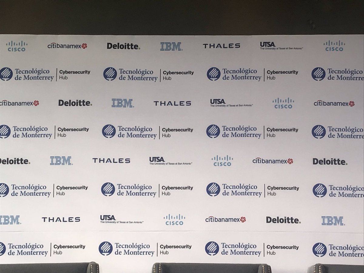 eveloredo's tweet photo. Lanzamiento cibersecurity hub #thales #cisco #deloitte #ibm #utsa #citibanamex https://t.co/DKckjmQmw9