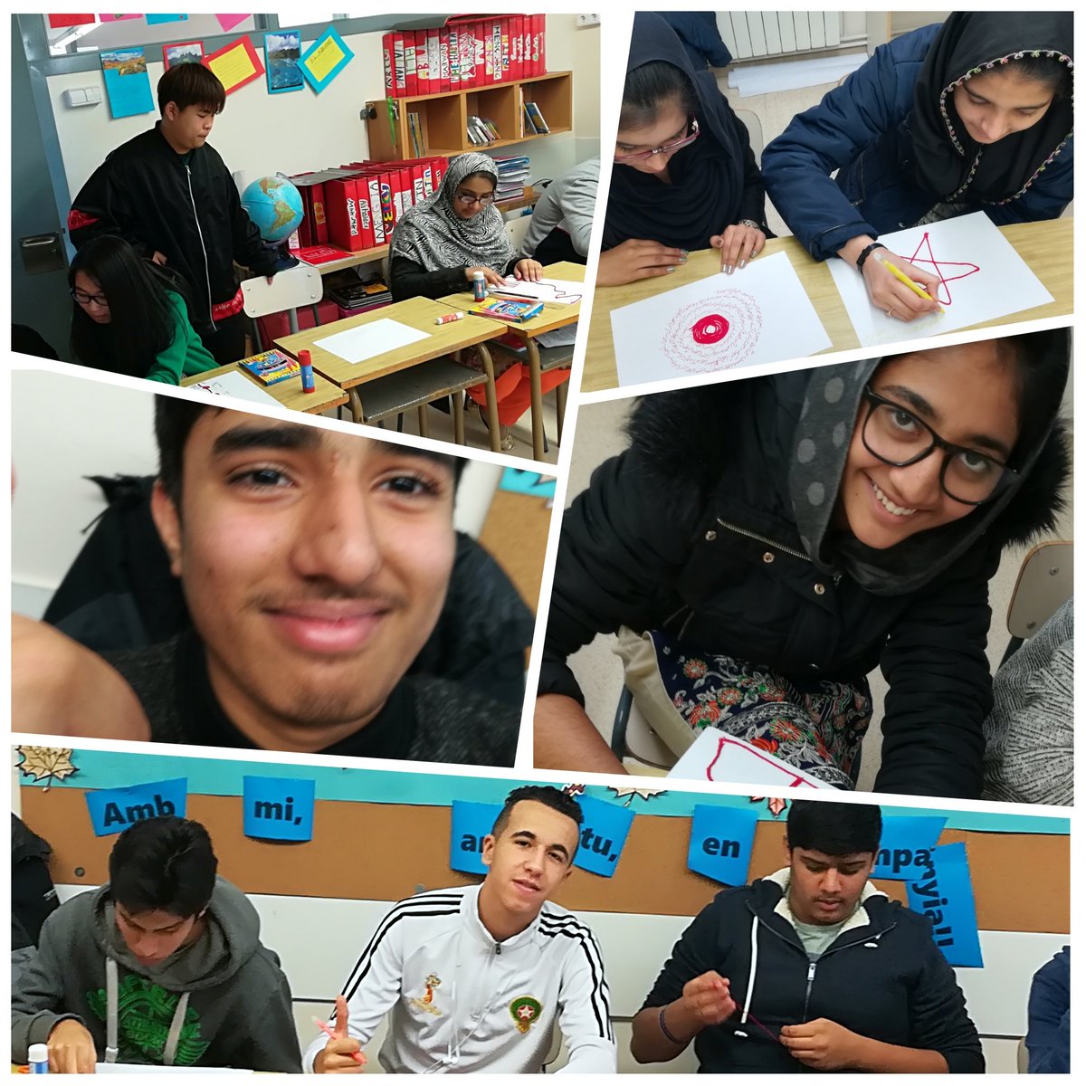 LestonnacBDN's tweet photo. Els nois i noies de l'Aula d'Acollida de Secundària van recorrent camins, revivint instants i teixint sinèrgies amb #EnTransit de la mà de la Tània de la l' @AssociacioJIS https://t.co/0LVtCTVqsf