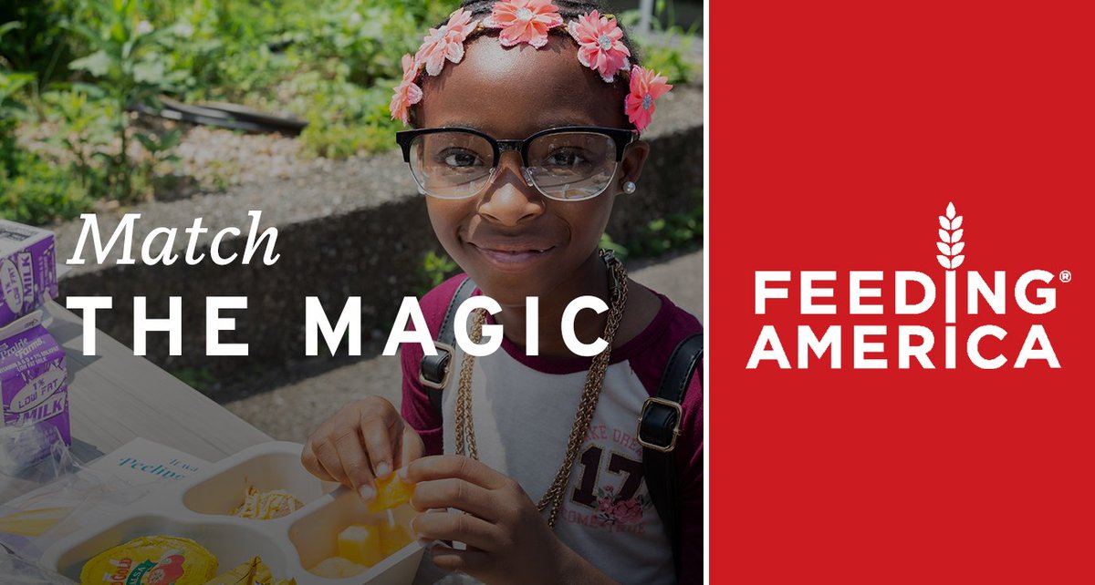 Starbucks's tweet image. Everyone deserves a magical holiday season. This holiday, we encourage you to help feed your neighbors in need by donating to @FeedingAmerica. The Starbucks Foundation will match up to $100,000. sbux.co/2DYqcHD
