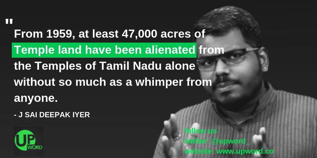 upword_'s tweet photo. Almost every other week, a case of temple land being taken over for other purposes, including hostile takeover by other religious groups, is reported in local media all over the country but never acquires the dimensions of national news. 👇
https://t.co/O6FcF4hKAv https://t.co/Po18EiK2B8