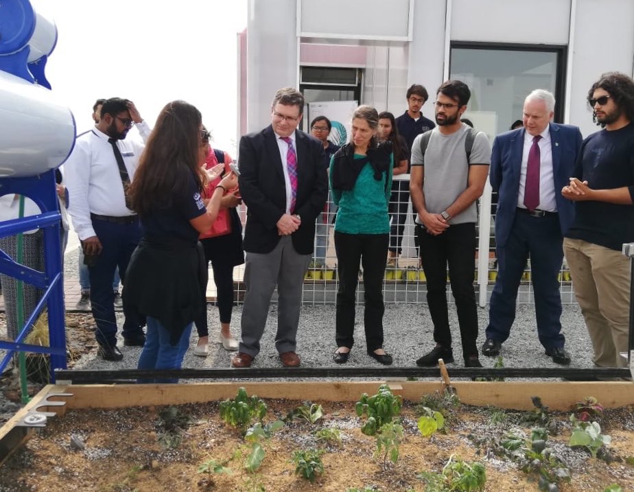 orahouse_hw's tweet photo. Honoured to welcome our VC @ProfRAWilliams to #orahouse today along with our @HWUDubai #Provost and many more international faculty. Demonstrating that #Dubai can #innovate in #sustainability!
Also good to get some specialist feedback from some of our senior #academics https://t.co/IAOQAKhj5k