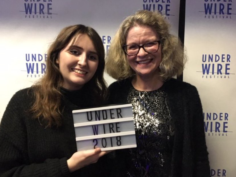 Huge congratulations to <a href="/EllieGocher/">Ellie Gocher</a>, who won this year’s <a href="/underwirefest/">Underwire Festival</a> Best Producer Award. Ellie was presented with her award by WFTV Board member @LizMc_Docs. 

Congratulations to all the Underwire award winners and 👏🏽👏🏻👏🏿 to <a href="/annabdemented/">Anna Bogutskaya</a> and the whole festival team!