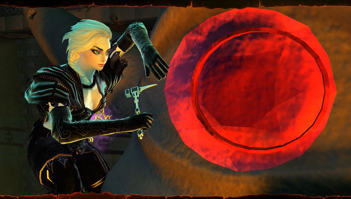 mi_ah_90's tweet image. @NeverwinterGame Gimme that free rank 14, little pickaxe for a hugeass gem xD Thanks for the loot 💎 #Module15 #HeartOfFire
