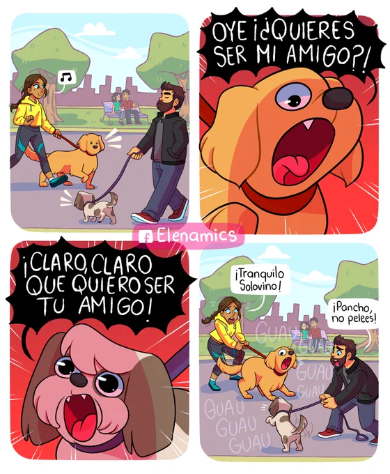 Lo que realmente se dicen los perros cuando ladran así. ?(? 