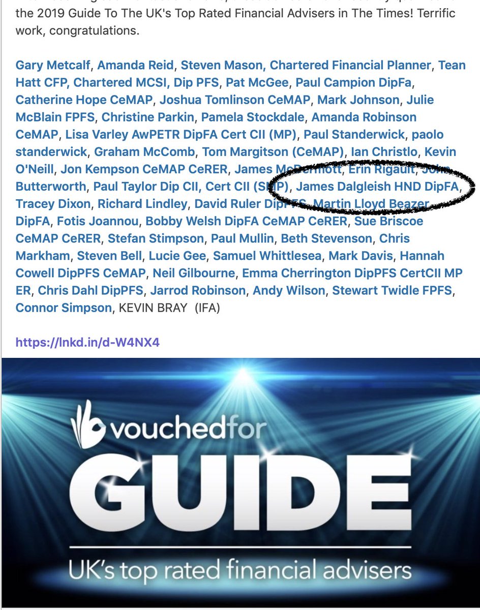 ExeterPfp's tweet image. Great news we have just found out that we will be in the Times &amp;amp; Telegraph next years as a National Top Rated Advisor. Thank you to all the kind reviews from all my clients really makes up smile that are hard work is appreciated so much.
