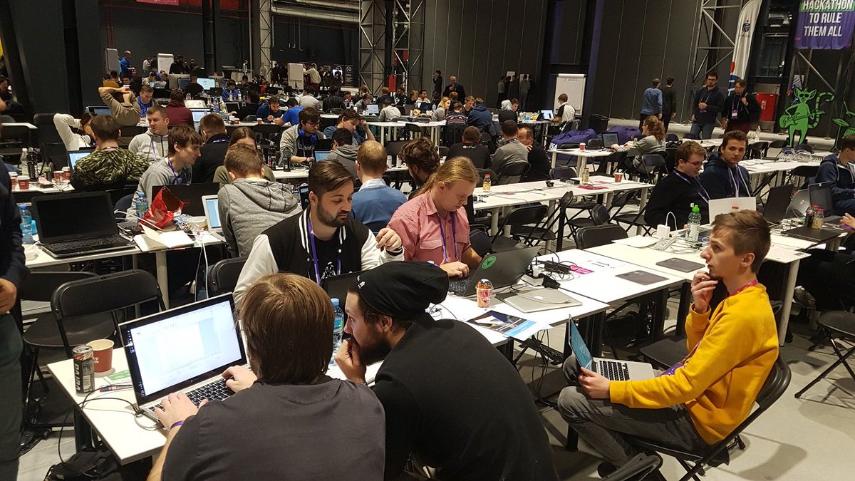 polcode's tweet photo. @Polcode at @HackYeah? There might be not enough words to describe that. Check out the pictures and feel the vibe of this diverse event!
And find the full summary on our Facebook page:
https://t.co/GZAaNDTSID
#HackYeah #HackYeah2018 #hackathon https://t.co/0IBo1mV4C1