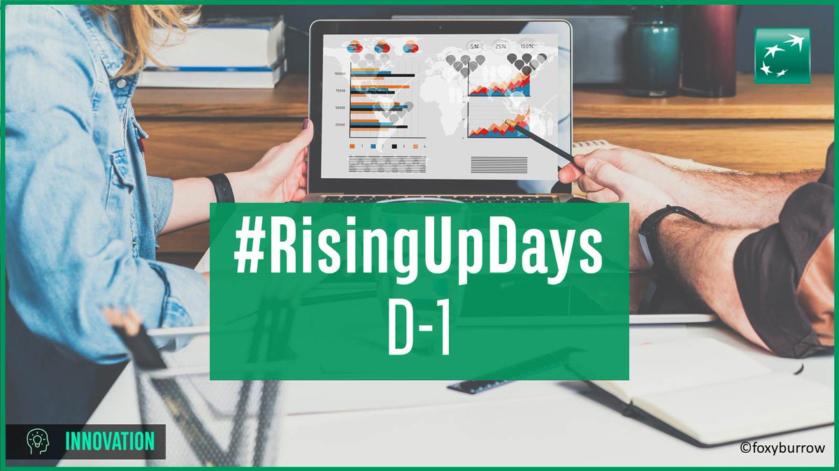 BNPParibas's tweet photo. [#BNPPEvent] Tomorrow we launch the #RisingUpDays, 2 days of networking / conferences / projects… around #innovation, transformation and commitment. Our innovation teams will meet to share best practices and foster innovation. #startups #sharing #positivebanking https://t.co/TgOsSkDTlx