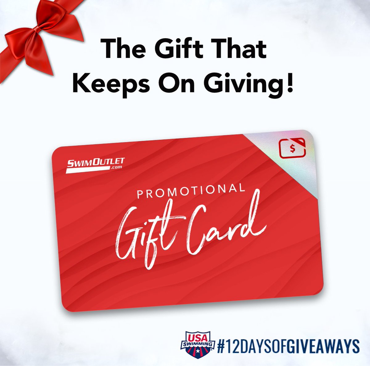USASwimming's tweet image. It's that time again. We're kicking off #12DaysOfGiveaways with a $150 @SwimOutlet gift card 👉 bit.ly/2PTYYZp

You know what to do. Retweet for a chance to win! 🎁