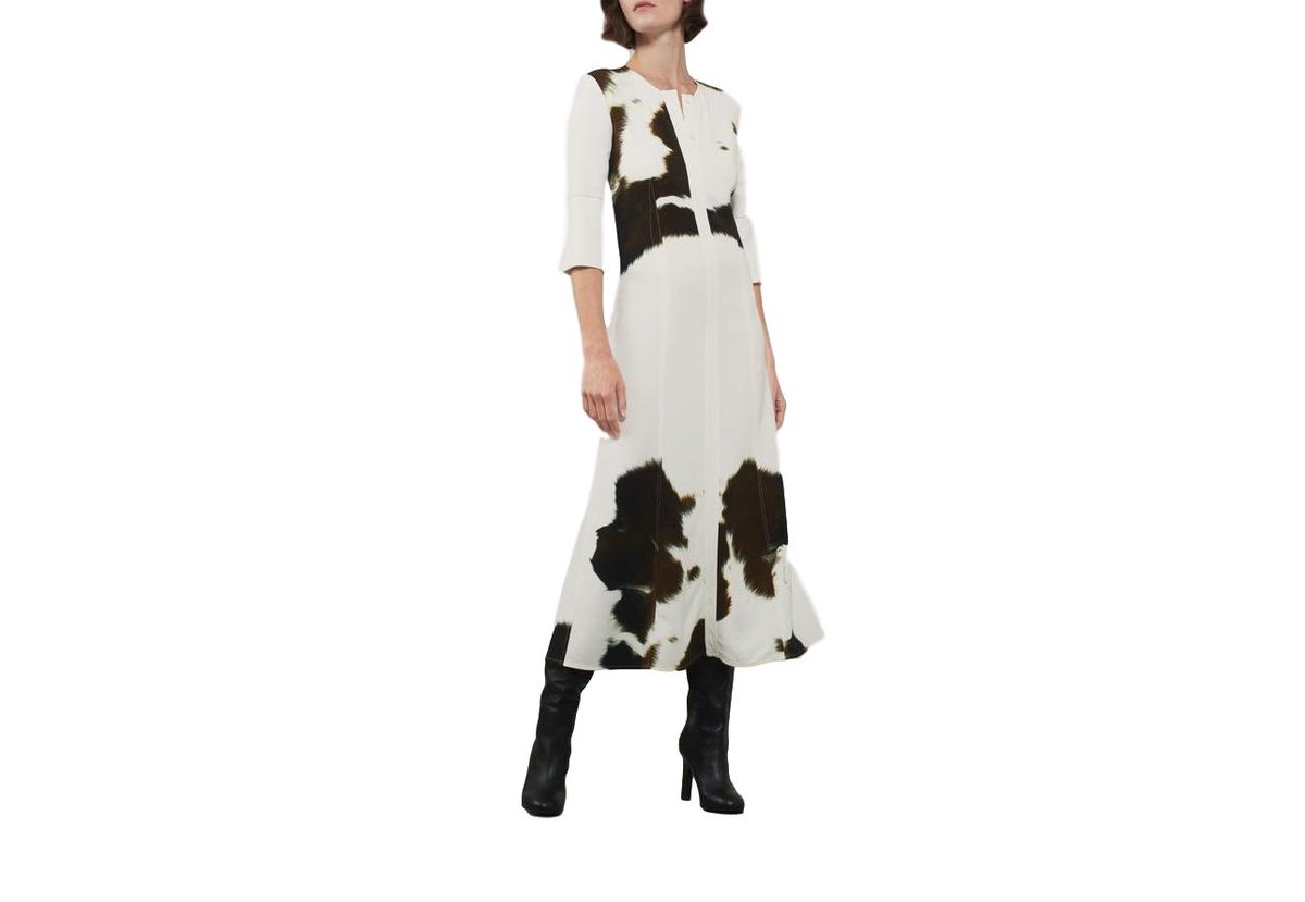 If you are going to wear a cowhide print, this is how you do it. #VictoriaBeckham
.
#cowhide #victoriabeckhamdress #fashion #style #tracyclifford #fashionstylist #chicago