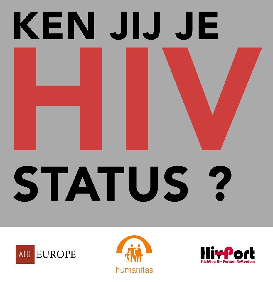 Ook deze week weer open: AHF inloop-checkpoint voor #HIV in Rotterdam.
Kom woensdag 28 nov langs voor jouw hiv test: gratis, snel en anoniem.
Check hivport.nl/hivtest.
Met steun van <a href="/Humanitas_Rtd/">Stichting Humanitas</a> en <a href="/HivPort/">HivPort</a>