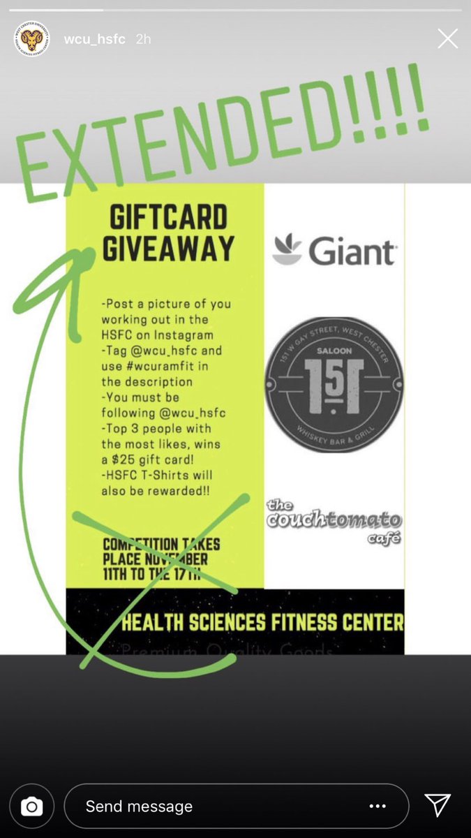 WCUHSFC's tweet photo. GIVEAWAY STILL GOING ON!! You have until Wednesday to submit your photos💪🏼 https://t.co/ovV9Igf5pK