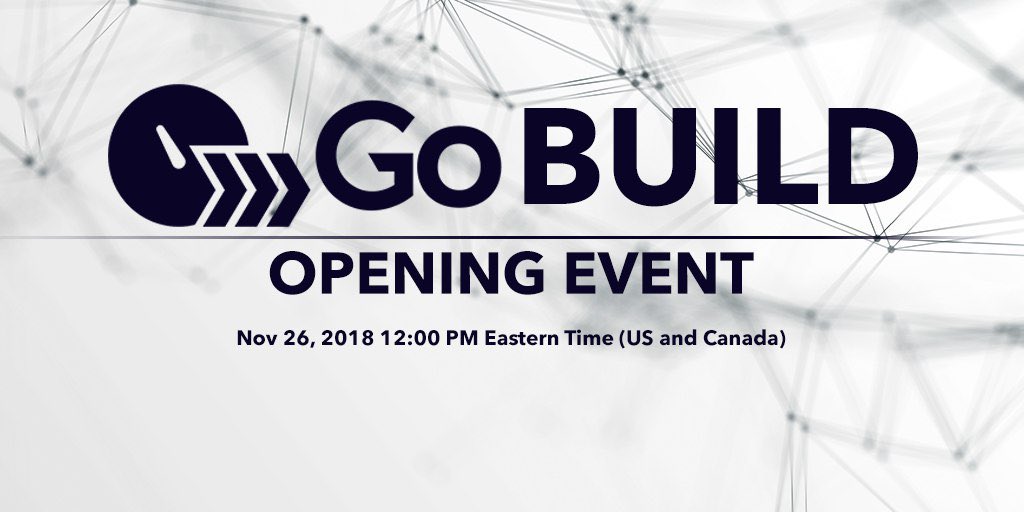 go_chain's tweet photo. Our inaugural GoBUILD Hackathon starts today! Registered participants can tune in LIVE for our opening event @ 12pm EST (5pm UTC) 😁🙌🏼 for more info visit https://t.co/jYML436zH0 https://t.co/1EKDSkPMyH