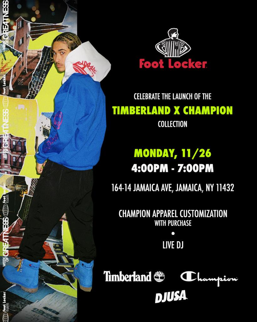 foot locker timberland x champion