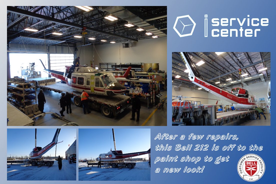 ISC_heli's tweet photo. Ce Bell 212 nous a rendu visite pour quelques réparations.  Maintenant, il est temps pour une nouvelle peinture!  /  This Bell 212 came in for a few repairs, now it's time for a new paint job!

#helicopter #bellflight #bell212 #helicoptermaintenance #bellcsf https://t.co/2Mq73nlqdK